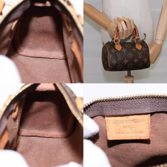 LOUIS VUITTON Monogram Mini Speedy Hand Bag M41534 LV Auth 95492 - Picture 13 of 14
